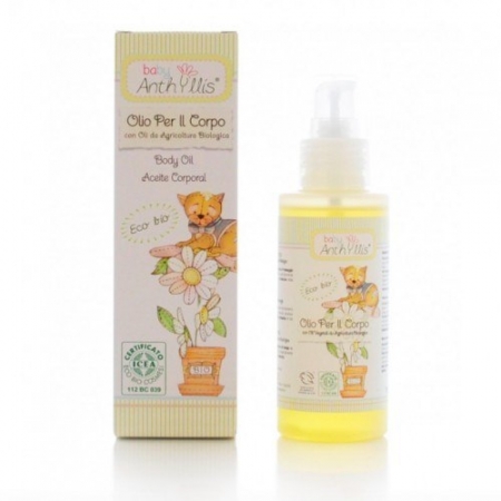 BABY ANTHYLLIS Oliwka, olejek do ciała z olejem z rolnictwa ekologicznego, bez PEG, parafiny i silikonu 100ml